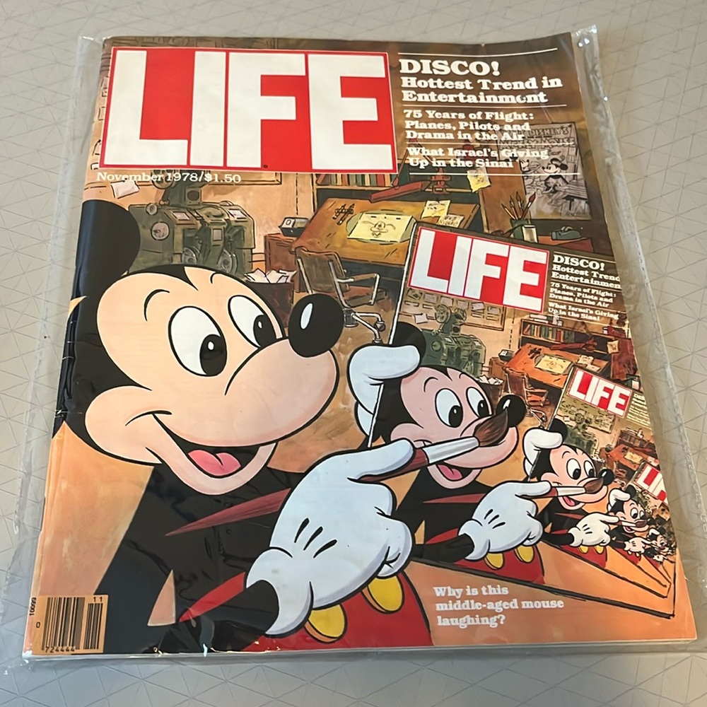 Disney November 1978 Vintage Life Magazine with Mickey Mouse Cover